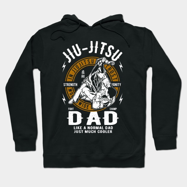 Brazilian Jiu Jitsu Dad Hoodie by printjobz